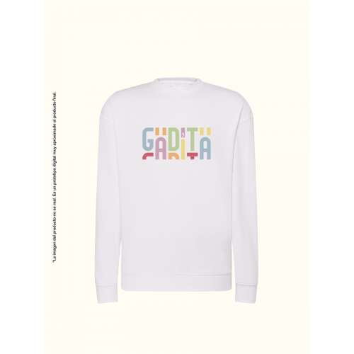 Sudadera unisex blanca Gadita