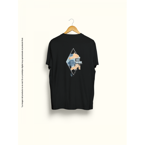 Camiseta unisex negra Caleta