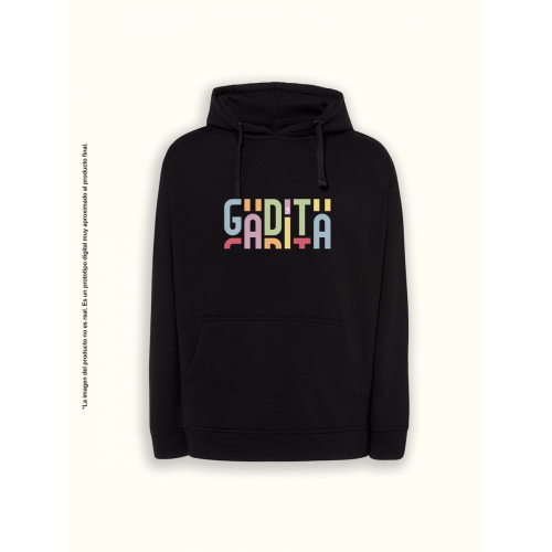 Sudadera unisex negra Gadita