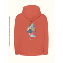 Sudadera unisex naranja Falla