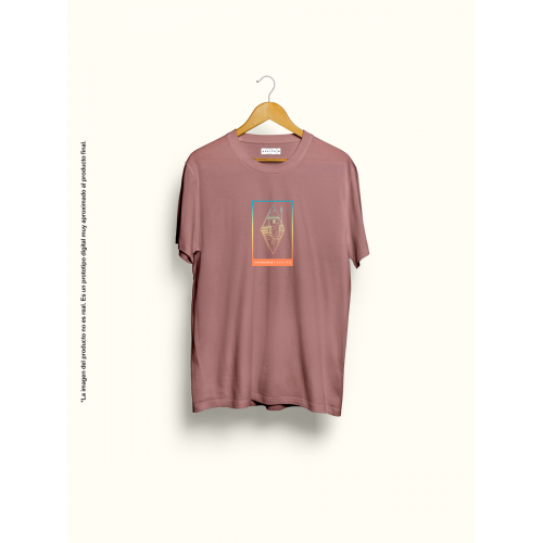 Camiseta unisex rosa Alameda