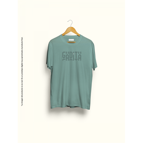 Camiseta unisex verde Gadita